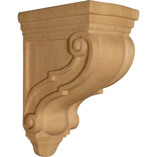 12 1/2 x 5 1/2 x 8 Verona Classic Corbel in Mahogany, Osborne Wood Products, Mfr#: 8080MH